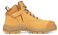 Boot OLIVER Lace Up Zip Sided Hiker WHEAT All Terrain Water Resistant Nubuck Leather Steel Toe Safety Boot
