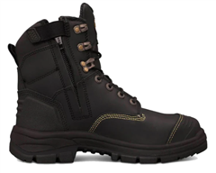 Boot OLIVER Lace Up  Zip  Nubuck Bump Cap