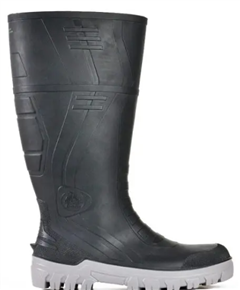 Gumboot Jobmaster 3 BlackGrey 400mm Safety Toe