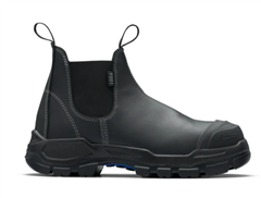 Boot Blundstone RotoFlex Black Water Resistant Platinum Leather Elastic Sided Safety Boot with Nitrile Rubber Sole