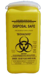 Container Sharps 14 Litre Yellow Container