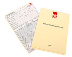 Book Register Of Injuries Book A5 with 10 Forms
