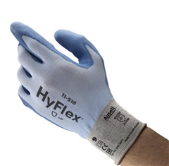 Glove Hyflex Dyneema 18 Gauge PU Palm Coated Cut 3 Resistant
