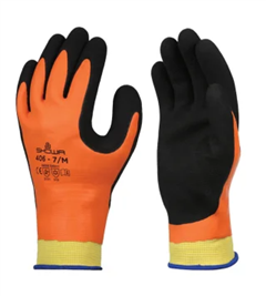 Glove Full Foam Latex Coating Doubled with Latex on Palm Over Nylon Outer with Insulated AcrylicNylon Inner
