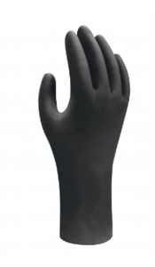 Glove Disposable Black 100 Biodegradable Single Use Nitrile AntiStatic Powder Free  240mm Long x 010mm Thick  Pack 100