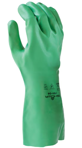 Glove Unsupported Unlined Green Biodegradable Nitrile Flock Lined Chemical Res Against Solvents Water Res 355mm