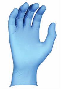 Glove Disposable Biodegradable Nitrile Blue Single Use Food Approved Silicon Free Powder Free 240mm Long  Pack 100