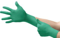 Glove Touch  Tuff Nitrile Disposable Lightly Powdered  Box 100
