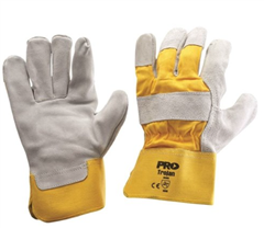 Glove Chrome Leather Yellow Back