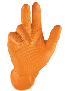 Glove GRIPPAZ SKINS Disposable Single Use Nitrile Blend TearPuncture Resistant Enhanced Flexibility Box 50
