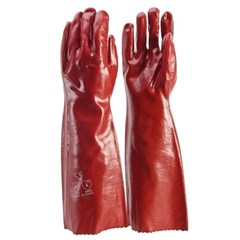 Glove PVC Red 45cm