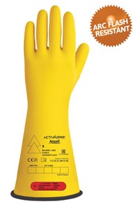 Glove ACTIVARMR Yellow BIColour Electrical Insulating Glove Class 0   360mm Long Electrical Glove