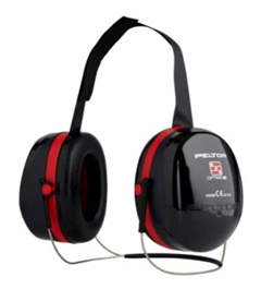 Earmuff Peltor NeckBand Optime 111 Series Black  Red SLC80 34db  Class 5  Formerly H10B
