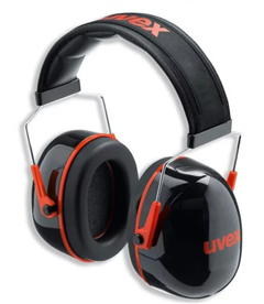 Earmuff Uvex K3  RedBlack Class 5 33db Soft Padded Headband For Optimum Ventilation And Comfort