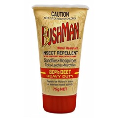 Insect Repellant Bushmans ULTRA Dry GEL 80 Deet  75 gram