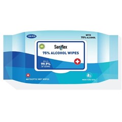 Wipes 75 Alcohol Sanitary Wipes 120 Pack