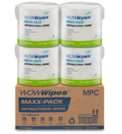 Workout Wipes 1200ct Rolls  4 Rolls Per Carton