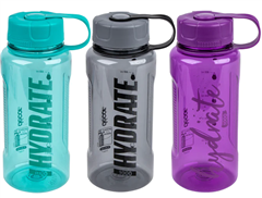 Decor Flask 1 LTR Bottle Wide Opening Odour Resistant Dishwasher Safe Assorted Colours
