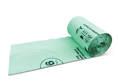 Bin Liner Greenmark Compostable 80L Light Green  Printed Compostable Carton of 300