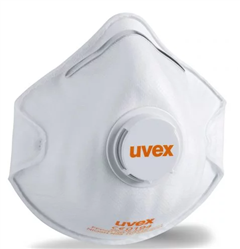 Respirator Disposable Uvex SilvAir Cup 2218 FFP2 P2 with Valve  15 per Box