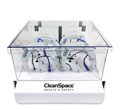Station CleanSpace Station Charging  Storage Case  White Holds up to 8 units