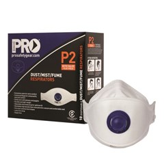 Respirator PCFFP2V P2 Flatfold Dust Mask with Valve 10box