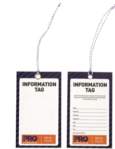 Tags 125 x 75mm  Information Tag   Pkt100 