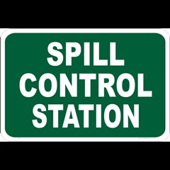 Sign Spill Control Station 600 x 450mm Poly 841316