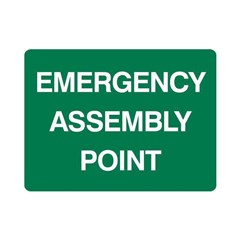 Sign Emergency Assembly Point 600 x 450mm  Metal