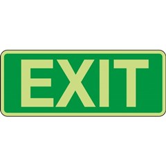 Sign EXIT Metal Luminous 350 x 140