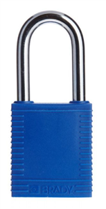 Padlock Blue Height 85mm 38 x 6mm Shackle