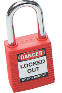 Padlock Red Height 85mm Keyed Differently 38 x 6mm Shackle 0410RED