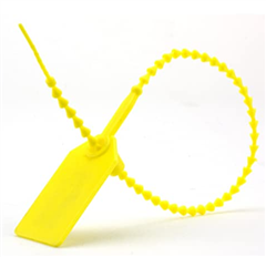 Tag Plastic Yellow Security Lock Strip of 10  Pricing is per Strip of 10