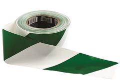 Tape Barricade GREENWHITE High Strength Barricade Tape  75mm x 100Metres
