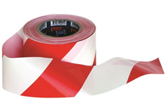 Tape Barricade  RedWhite 75mm x 100M