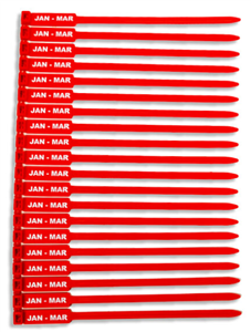 Tag RED Sling and Rope Tags JANMAR  Pack 100