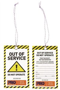 Tags Caution Out Of Service Pkt 100
