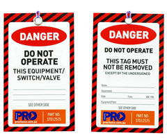 Tag Danger Do Not Operate  Pkt100 