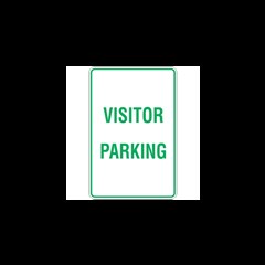 Sign Visitor Parking  Metal 300 x 450mm 832772