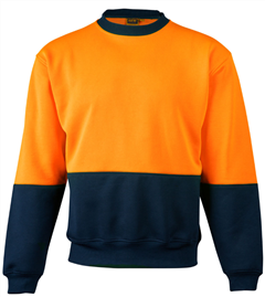 Wincheater Crew Neck HiVis Two Tone 280gsm