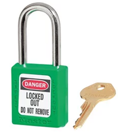 Padlock OZ MINERALS GREEN SLOCK 410GRN4XX2003 KA GREEN SUPPLIED WITH 1 KEY PER LOCK Keyed Alike NOT REGISTERED
