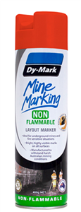 Paint Dymark Mine Marking NON Flammable Vert Orange Marking Out Paint 400gm