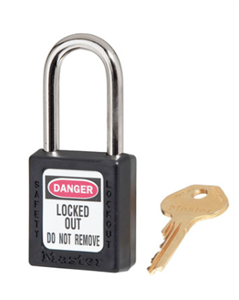 Padlock OZ MINERALS BLACK SLOCK 410 KA10 BLACK 10 LOCKS  1 SET SUPPLIED WITH 1 KEY PER SET ENGRAVED WITH  PH  KEY NUMBER   SET NUMBER    LO