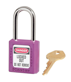 Padlock OZ MINERALS PURPLE SLOCK 410 KA PURPLE SUPPLIED WITH 1 KEY PER LOCK KA TO KEY CODE  4XX4005 ENGRAVED WITH  PH  KEY NUMBER Reg Code 674551