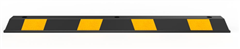Wheel Stop Rubber Black and Yellow 1650mm Fixings are to be ordered separately