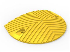 End Cap Hump Rubber Yellow With Fixings