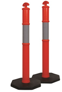 Bollard TTop  Reflective Tape with 8kg Base